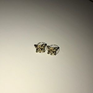 Butterfly stud earrings